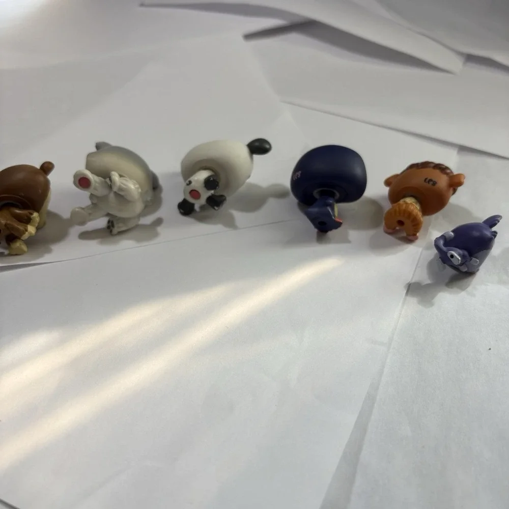 LPS Littlest Pet Shop Lot 6 Mixed Pets Gen 1 Husky Dog‎  Panda Monkey Penguin